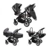 Poussette Trio Twinni Premium + 2 Nacelles + 2 Sièges Auto Silver TRIPPY : Comparateur, Avis, Prix -Baby Jogger Soldes Boutique cfb40feb6590142b7c6044b3bb52